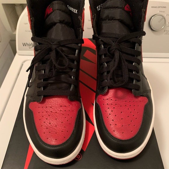 jordan 1 bred 2016 12.5 US 47 EU. Pre-owned main image 8